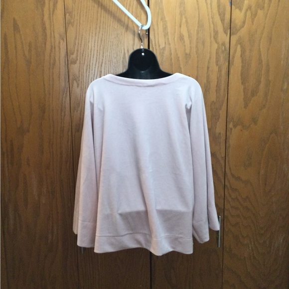 DKNY Crush Velvet Flare  Sleeve Sweater Women’s L - Picture 3 of 5